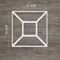 Ekena Millwork Medium Marion Decorative Fretwork Wall Panels in Architectural Grde PVC, 15 3/8"W x 15 3/8"H x 3/8"T WALP16X16MAR - alternate 5